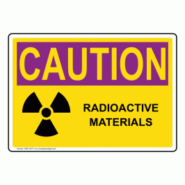 Radioactive Materials Sign